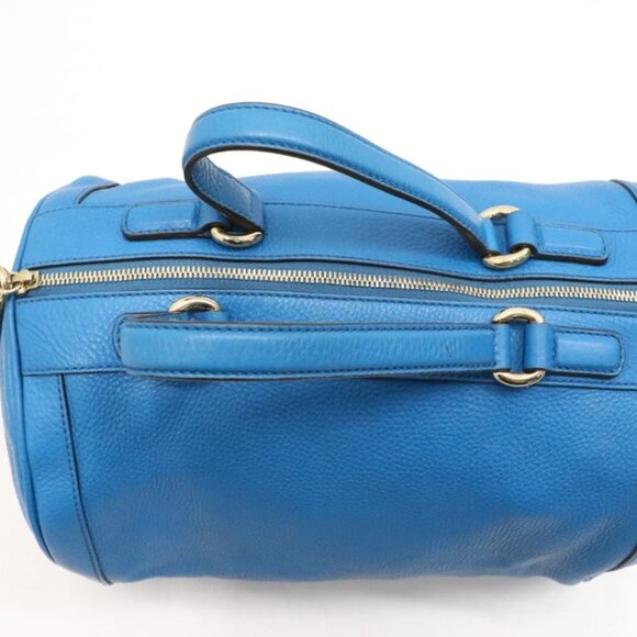 Gucci Calfskin Soho Boston Bag - Riviera Blue - Picture 7 of 15